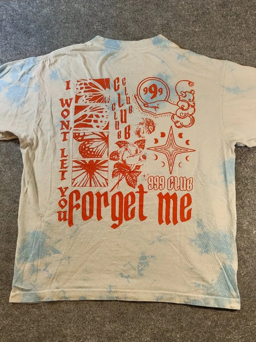 999 Club Tie‑Dye Graphic Tee | Men’s Medium | Juice WRLD Streetwear